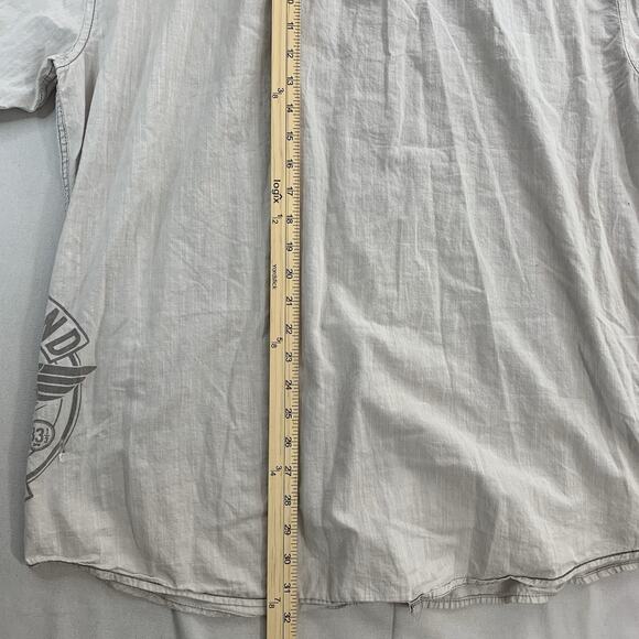 Ecko Unitd Shirt Men 2XL Button Down Short Sleve Vintage Look Y2K Rap Streetwear - Picture 7 of 8